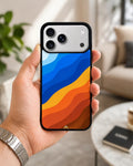 Creslia blue orange wave phone case general construction specs - blue orange wave phone case google pixel general specs 7