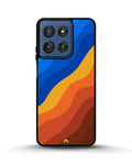Creslia blue orange wave phone case - blue orange wave phone case moto g stylus 5g 2024