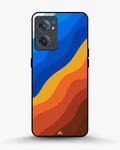 Creslia blue orange wave phone case - blue orange wave phone case oneplus nord ce2