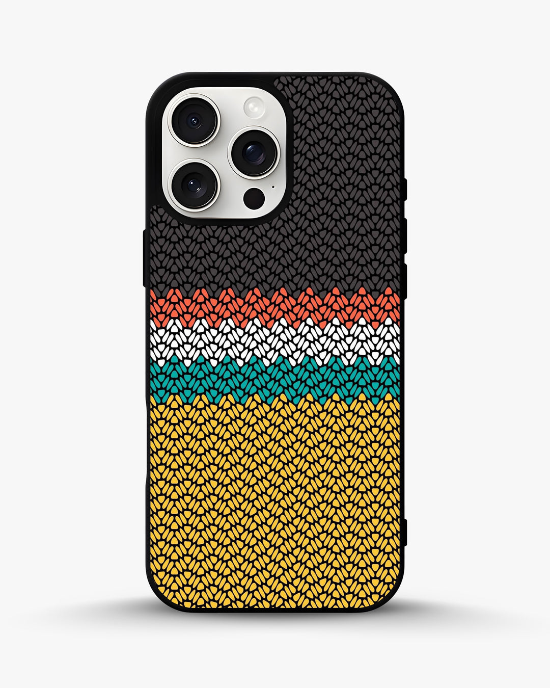 Retro Knit Pattern Designer Phone Case - Boho Colorful Aesthetic