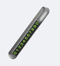 Magnetic Slide-to-Hide Temporary Parking Phone Number Plate (Metal) - Creslia