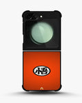Creslia bold kanji circle phone case - bold kanji circle phone case samsung galaxy z flip 6