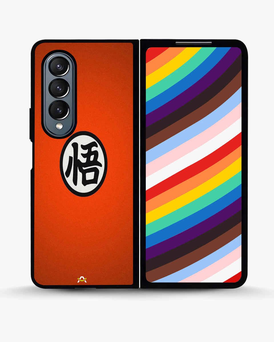 Creslia bold kanji circle phone case - bold kanji circle phone case samsung galaxy z fold 4
