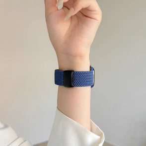 Magnetic Buckle Braided Loop Band for Apple Watch - Brown Nylon Strap