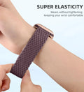 Magnetic Buckle Braided Loop Band for Apple Watch - Brown Nylon Strap - Creslia