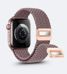 Magnetic Buckle Braided Loop Band for Apple Watch - Brown Nylon Strap - Creslia