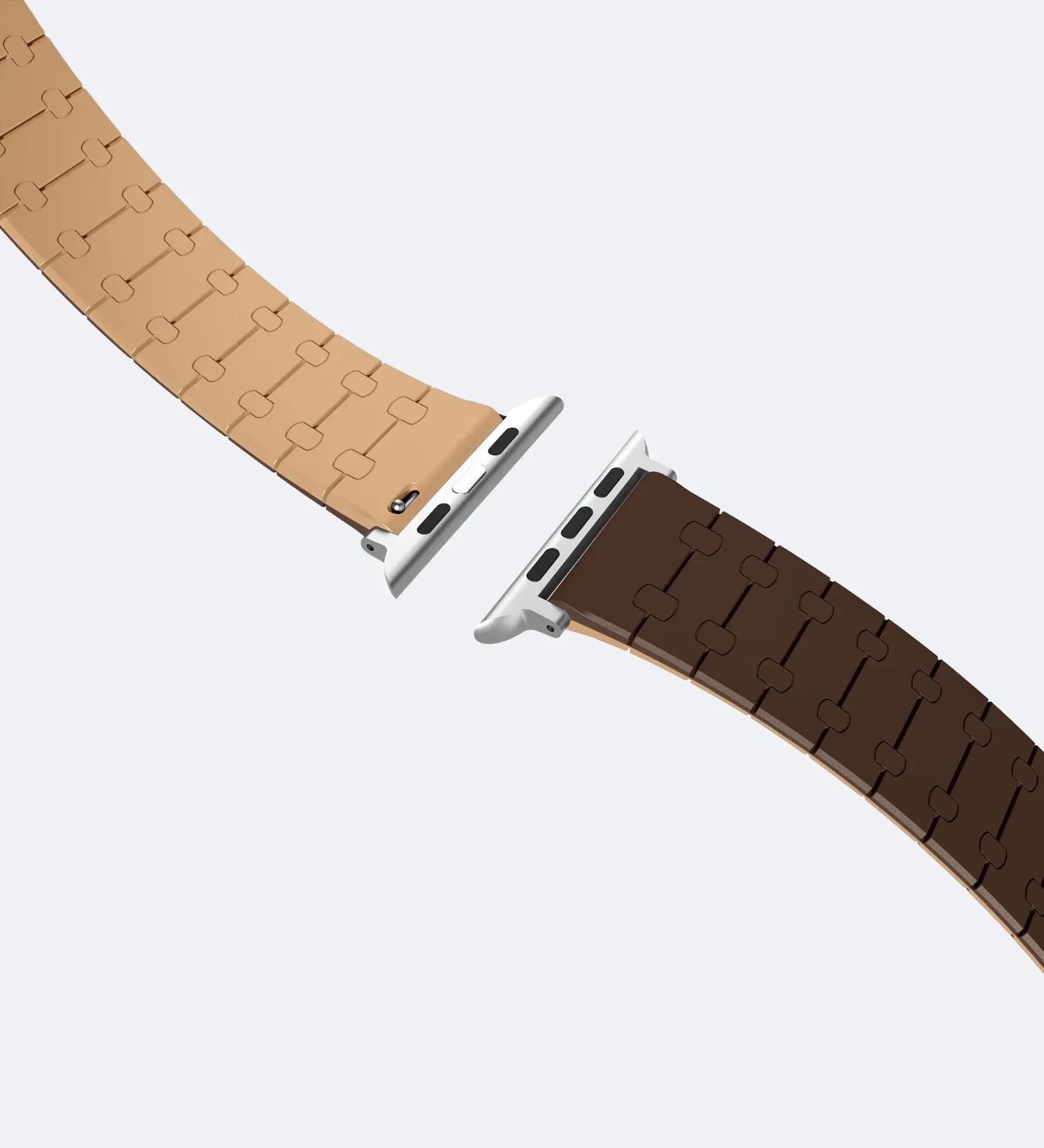 Creslia Magnetic Link Silicone Band for Apple Watch – Brown - Creslia