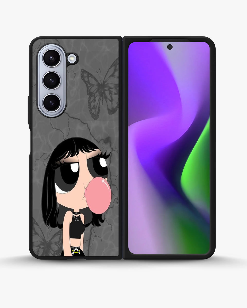 Creslia bubblegum cartoon girl phone case - bubblegum cartoon girl phone case samsung galaxy z fold 5
