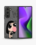 Creslia bubblegum cartoon girl phone case - bubblegum cartoon girl phone case samsung galaxy z fold 6