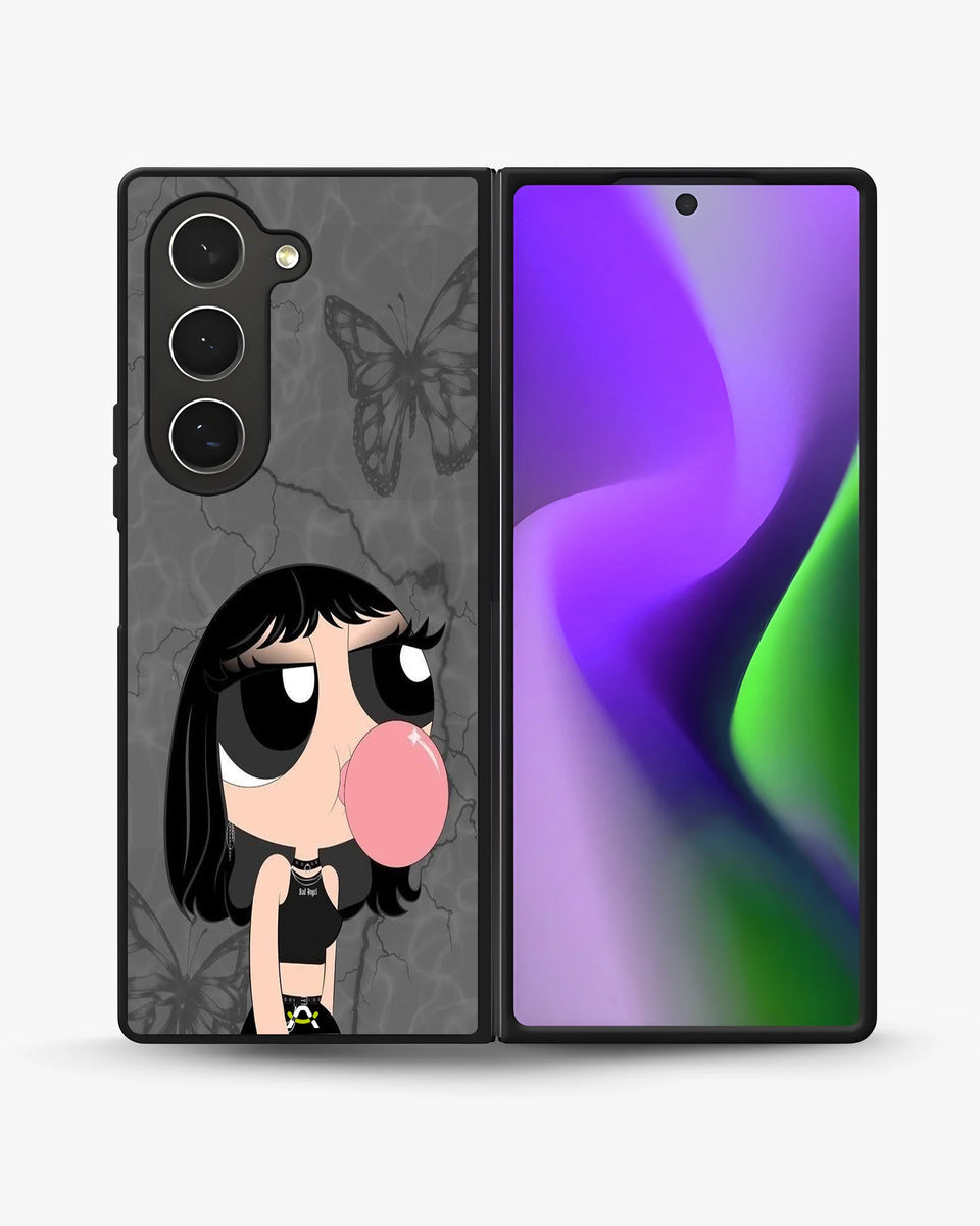Creslia bubblegum cartoon girl phone case - bubblegum cartoon girl phone case samsung galaxy z fold 6