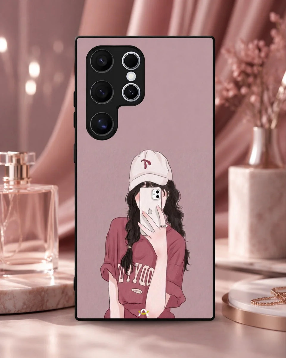 Creslia burgundy hair girl art phone case general construction specs - burgundy hair girl art phone case google pixel general specs 4