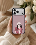Creslia burgundy hair girl art phone case general construction specs - burgundy hair girl art phone case google pixel general specs 7