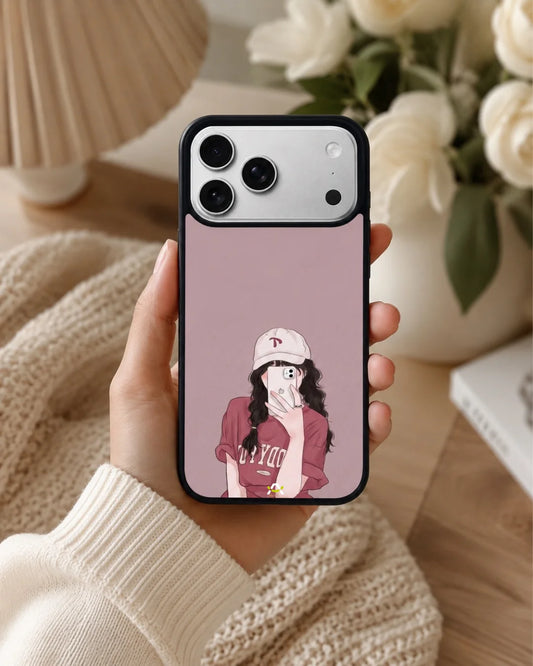 Creslia burgundy hair girl art phone case general construction specs - burgundy hair girl art phone case google pixel general specs 7