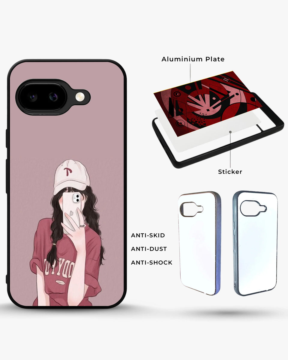 Creslia burgundy hair girl art phone case general construction specs - burgundy hair girl art phone case google pixel general specs