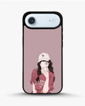Creslia burgundy hair girl art phone case - burgundy hair girl art phone case iphone 17 air