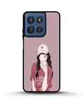 Creslia burgundy hair girl art phone case - burgundy hair girl art phone case moto g stylus 5g 2024