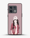 Creslia burgundy hair girl art phone case - burgundy hair girl art phone case oneplus 10 pro