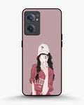 Creslia burgundy hair girl art phone case - burgundy hair girl art phone case oneplus nord ce2