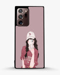 Creslia burgundy hair girl art phone case - burgundy hair girl art phone case samsung galaxy note 20 ultra