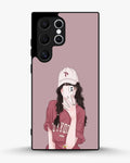 Creslia burgundy hair girl art phone case - burgundy hair girl art phone case samsung galaxy s22 ultra