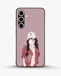 Creslia burgundy hair girl art phone case - burgundy hair girl art phone case samsung galaxy s25 plus