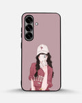 Creslia burgundy hair girl art phone case - burgundy hair girl art phone case samsung galaxy s25