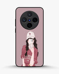 Creslia burgundy hair girl art phone case - burgundy hair girl art phone case vivo x200