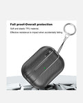 Carbon Fiber AirPods Pro 2 & Pro Case with Keychain | Shockproof TPU Cover for Rugged Protection - Creslia