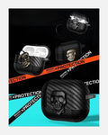 Carbon Skull AirPods Case Cover – Rugged Protection with 3D Skull Design - Creslia