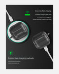 Carbon Texture Case – Rugged Protection with Stylish Design - AirPods 4 – Black - Creslia