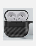 Carbon Texture Case – Rugged Protection with Stylish Design - AirPods 4 – Black - Creslia
