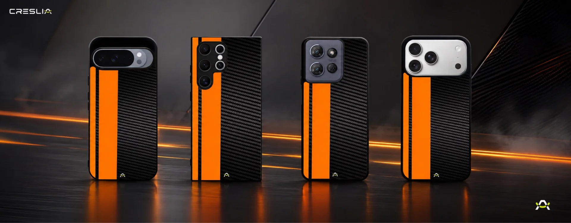 Creslia carbon weave print phone case - carbon weave print phone case desktop banner