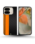Creslia carbon weave print phone case - carbon weave print phone case google pixel 9 pro fold