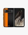 Creslia carbon weave print phone case - carbon weave print phone case google pixel fold