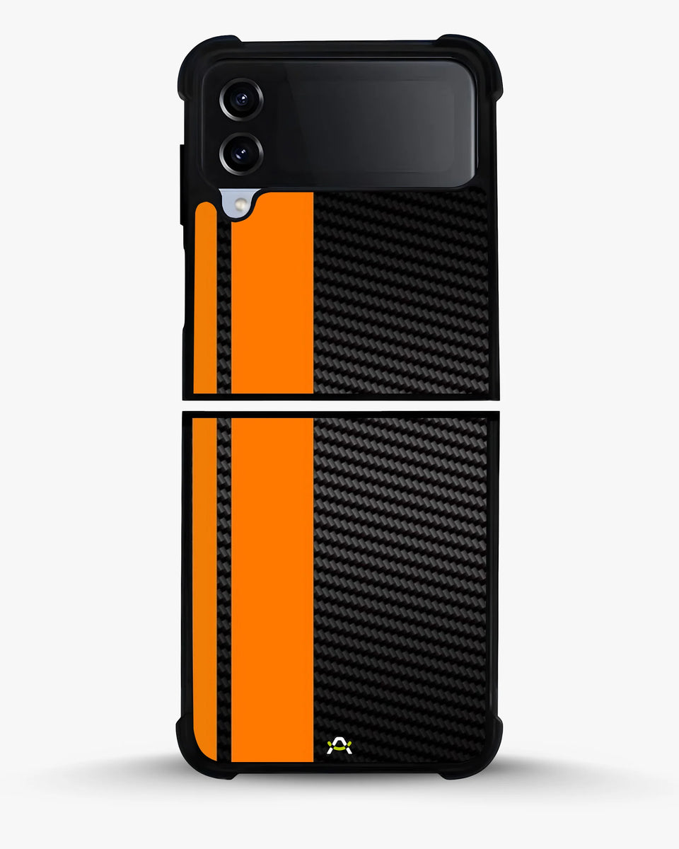Creslia carbon weave print phone case - carbon weave print phone case samsung galaxy z flip 4