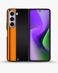 Creslia carbon weave print phone case - carbon weave print phone case samsung galaxy z fold 5