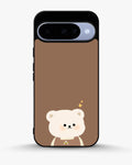 Creslia cartoon bear brown phone case - cartoon bear brown phone case google pixel 10