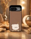 Creslia cartoon bear brown phone case general construction specs - cartoon bear brown phone case google pixel general specs 7