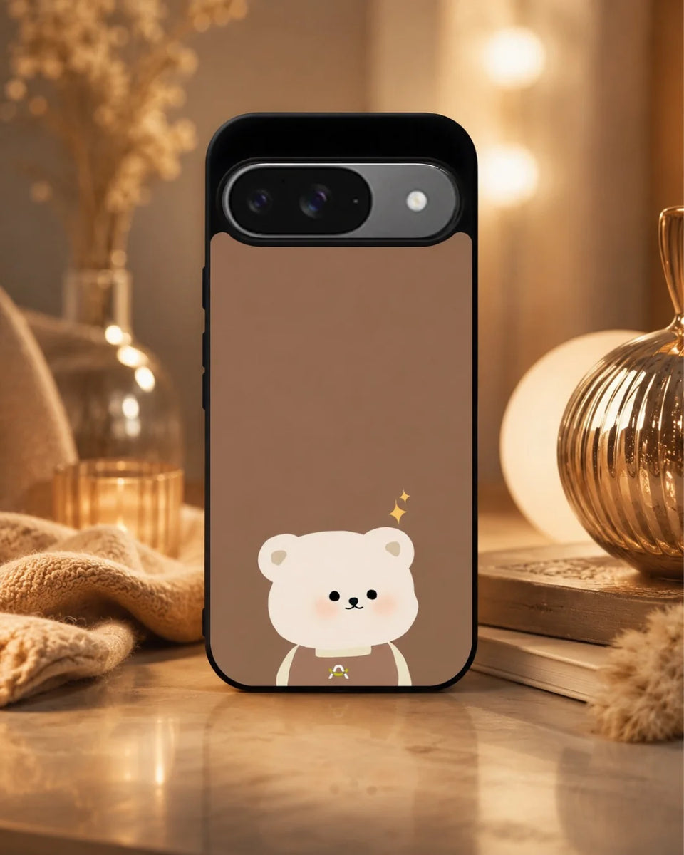 Creslia cartoon bear brown phone case general construction specs - cartoon bear brown phone case google pixel general specs 7