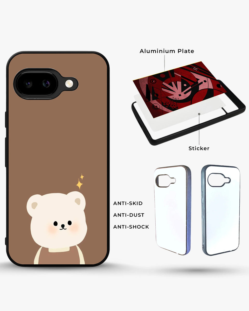 Creslia cartoon bear brown phone case general construction specs - cartoon bear brown phone case google pixel general specs