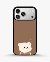 Cartoon Bear Phone Case - Cute Brown Bear Print for iPhone, Samsung, Pixel, OnePlus & Vivo