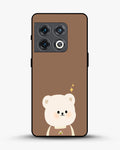 Creslia cartoon bear brown phone case - cartoon bear brown phone case oneplus 10 pro
