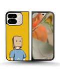 Creslia cartoon box person phone case - cartoon box person phone case google pixel 10 pro fold
