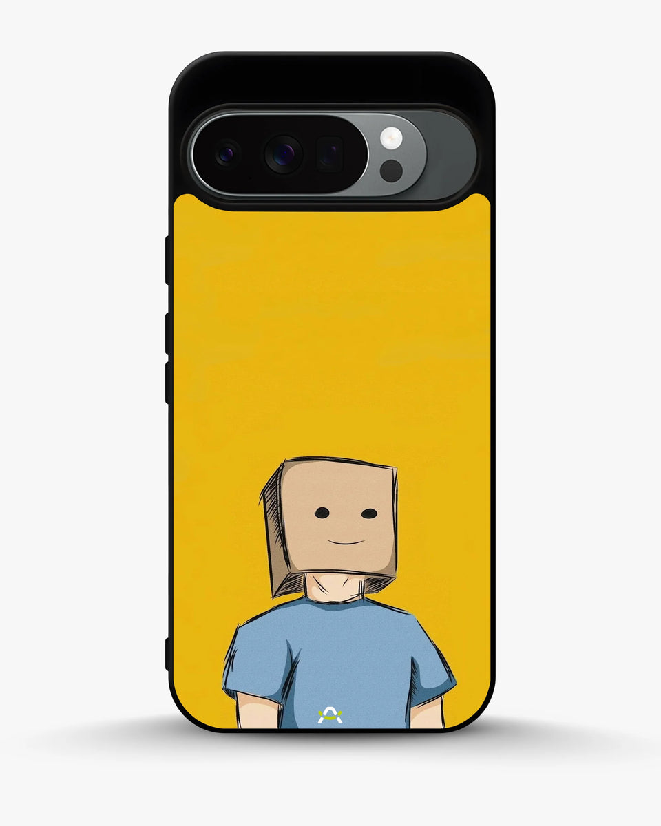 Creslia cartoon box person phone case - cartoon box person phone case google pixel 10 pro