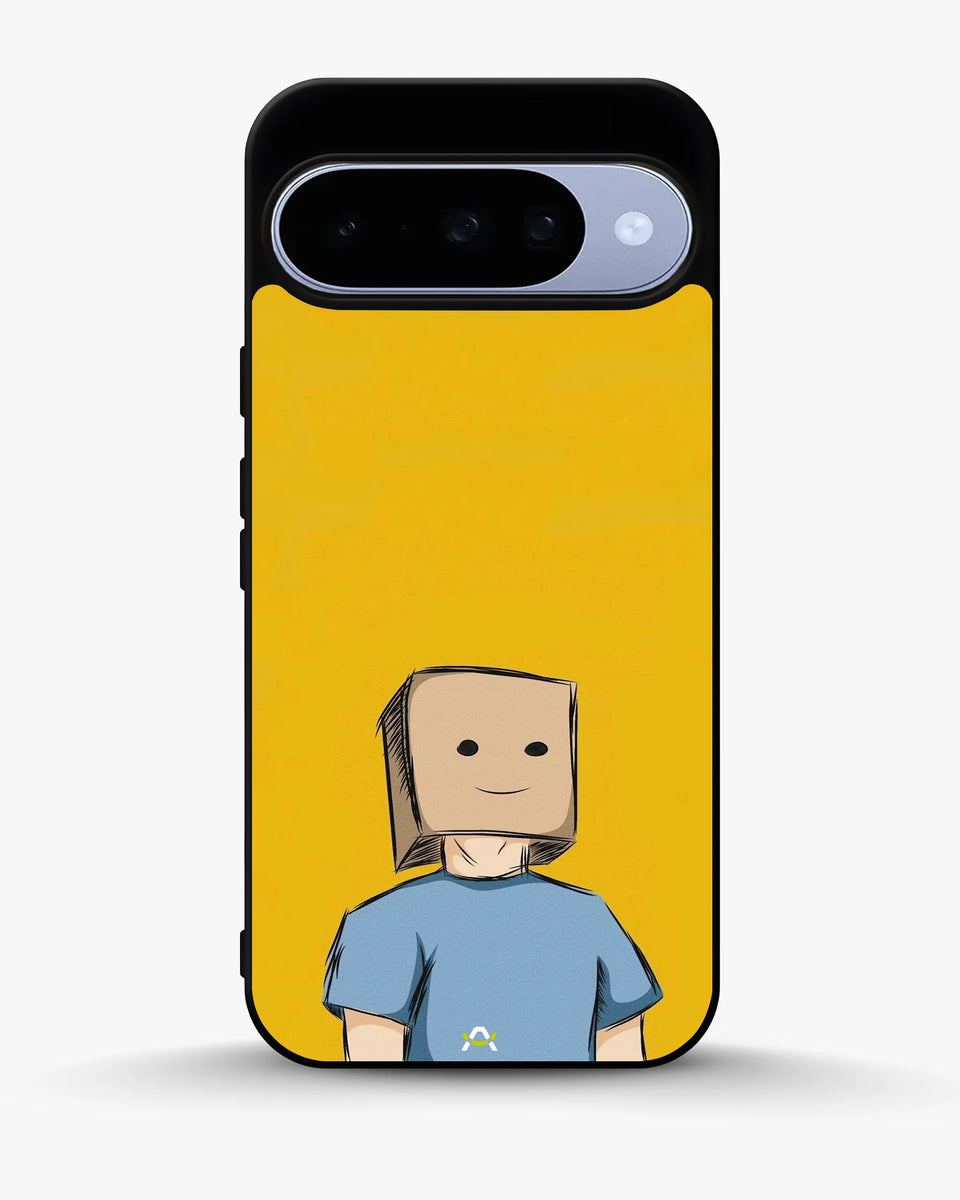 Creslia cartoon box person phone case - cartoon box person phone case google pixel 10