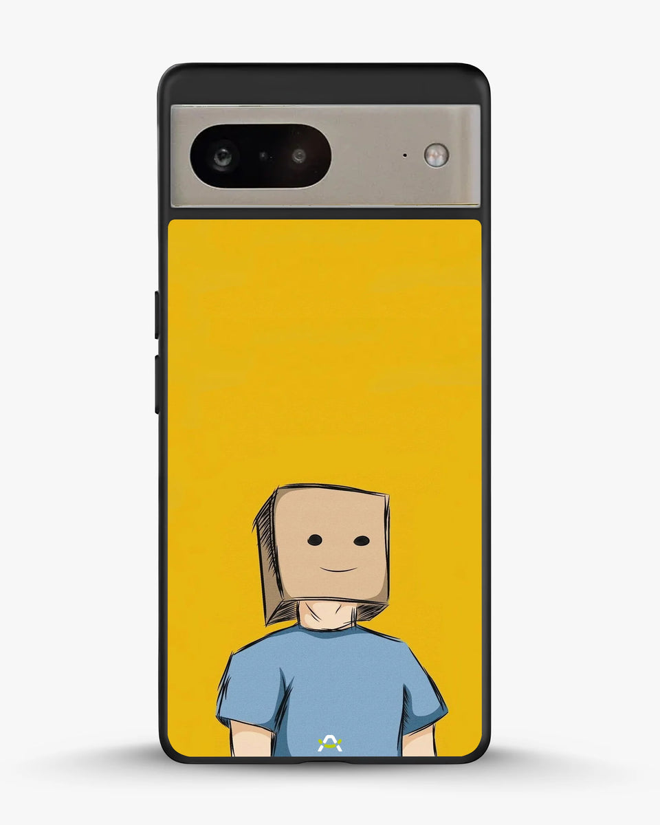 Creslia cartoon box person phone case - cartoon box person phone case google pixel 8