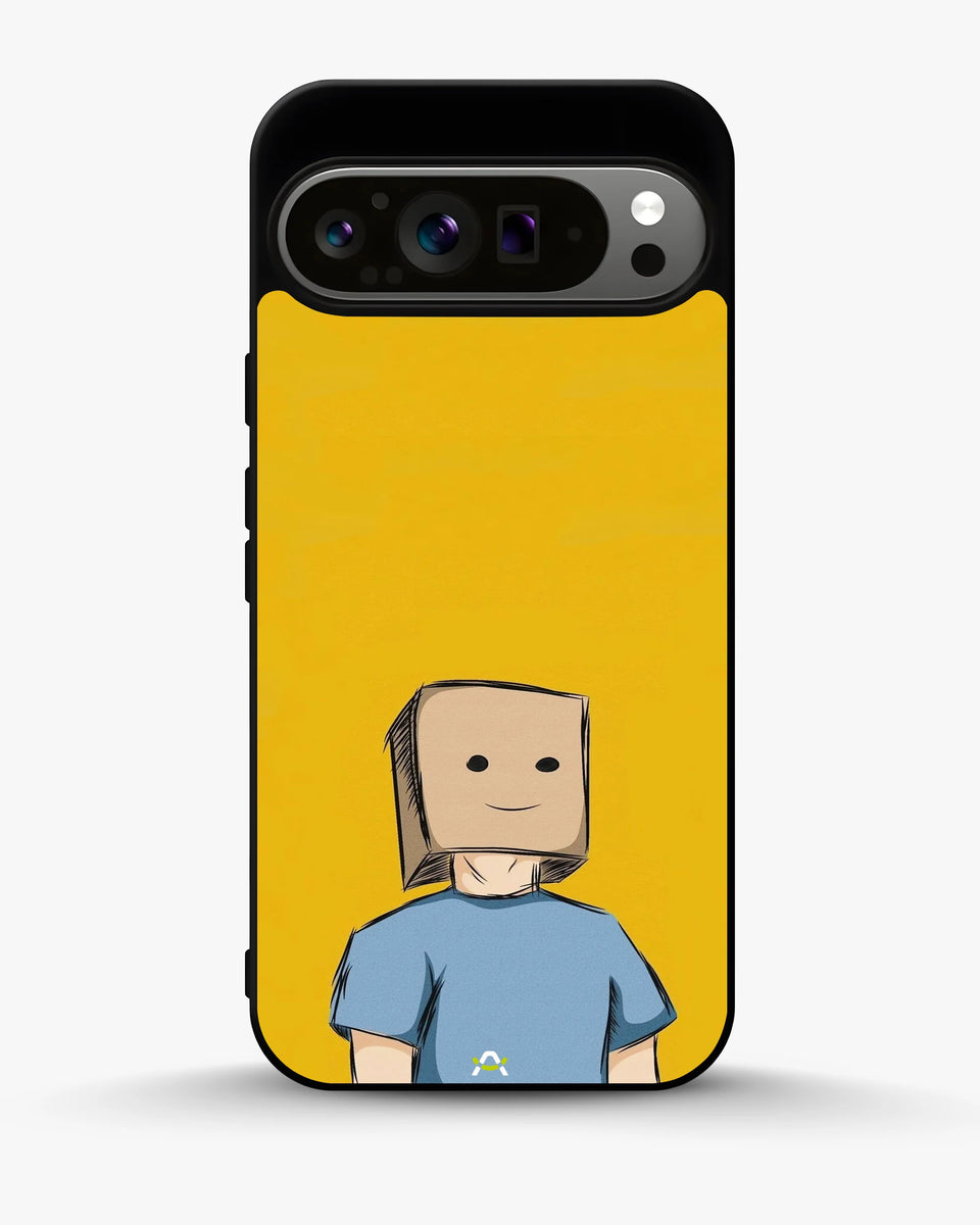 Creslia cartoon box person phone case - cartoon box person phone case google pixel 9 pro xl