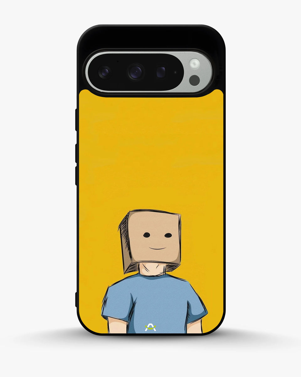 Creslia cartoon box person phone case - cartoon box person phone case google pixel 9 pro
