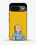 Creslia cartoon box person phone case - cartoon box person phone case google pixel 9
