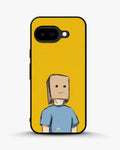 Creslia cartoon box person phone case - cartoon box person phone case google pixel 9a
